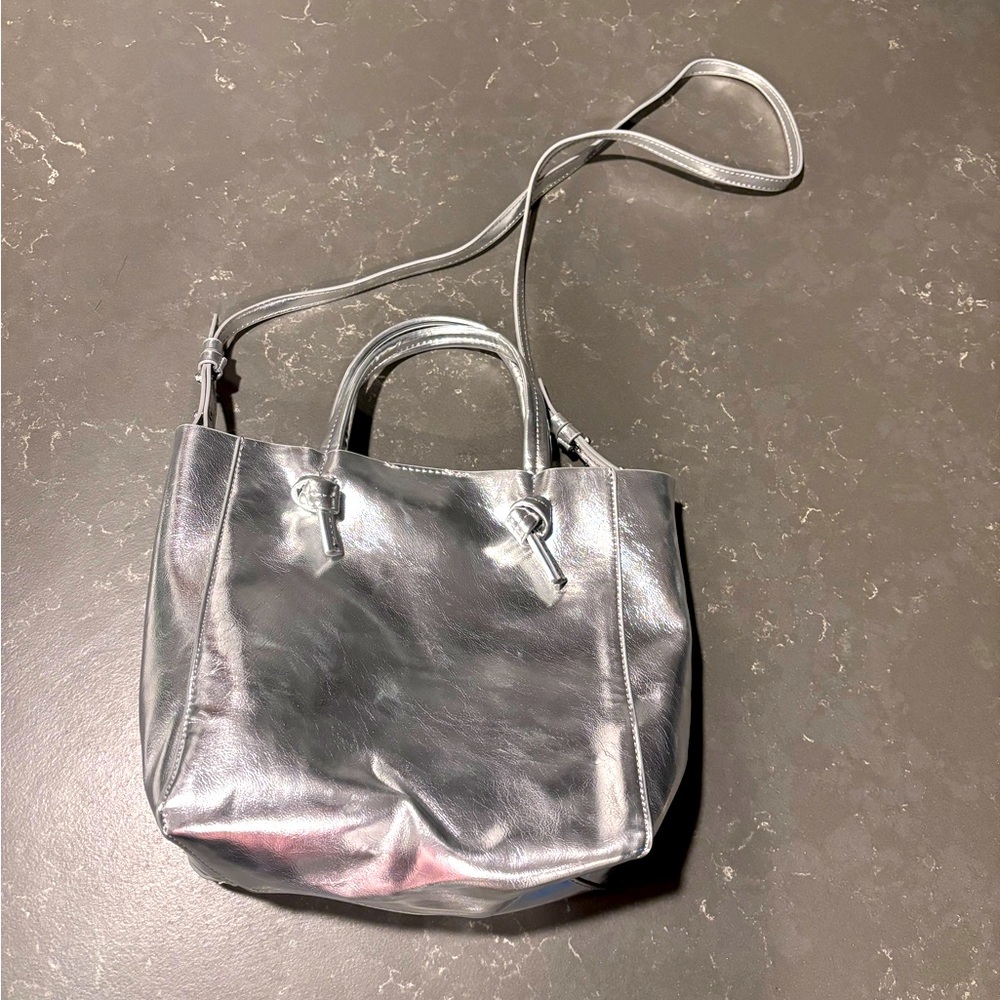 Mango silver tote (small)